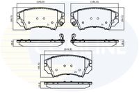 COMLINE CBP31680 - Juego de pastillas de freno