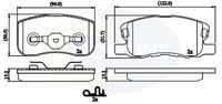 COMLINE CBP32125 - Juego de pastillas de freno