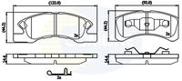 COMLINE CBP32249 - Juego de pastillas de freno