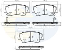 COMLINE CBP32343 - Juego de pastillas de freno - Comline