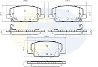 COMLINE CBP32437 - Juego de pastillas de freno