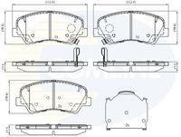 COMLINE CBP32493 - Juego de pastillas de freno - Comline