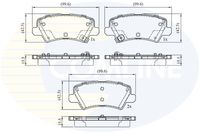 COMLINE CBP32757 - Juego de pastillas de freno