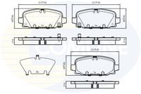 COMLINE CBP32860 - Juego de pastillas de freno