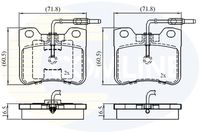 COMLINE CBP1231 - Juego de pastillas de freno - Comline