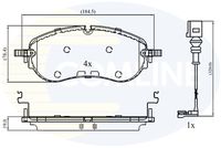 COMLINE CBP13413 - Juego de pastillas de freno