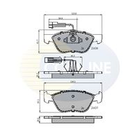 COMLINE CBP1897 - año construcción hasta: 08/2007<br>Lado de montaje: Eje trasero<br>Espesor [mm]: 16,3<br>Longitud [mm]: 95,5<br>Ancho [mm]: 43,8<br>Contacto avisador de desgaste: excl. contacto de avisador de desgaste<br>Pastilla de freno: con borde biselado<br>Sistema de frenos: TRW<br>Número de WVA: 23517<br>