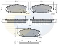 COMLINE CBP3943 - Juego de pastillas de freno