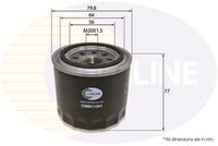 COMLINE CMB11341 - Altura [mm]: 76<br>Medida de rosca: M20x1.5<br>Diámetro 1 [mm]: 81,5<br>Diámetro interior [mm]: 61<br>Diámetro exterior [mm]: 80<br>Tipo de envase: caja<br>Tipo de filtro: Filtro enroscable<br>Versión: w/ Anti-Drain valve<br>Versión: with By-Pass valve<br>long. de embalaje [cm]: 7,8<br>Ancho de embalaje [cm]: 7,8<br>h embalaje [cm]: 7,8<br>