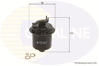 COMLINE CHN13005 - Altura [mm]: 95<br>Diámetro interior [mm]: 70<br>Diámetro exterior [mm]: 86<br>Tipo de envase: caja<br>Tipo de filtro: Filtro de tubería<br>Rosca 1: M14x1.5<br>Rosca 2: M12x1.25<br>long. de embalaje [cm]: 8,7<br>Ancho de embalaje [cm]: 8,7<br>h embalaje [cm]: 11<br>