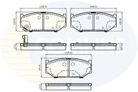 COMLINE CBP3998 - Juego de pastillas de freno