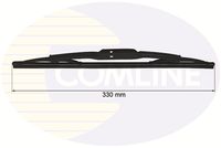 COMLINE CRWB330A - Lado de montaje: lado del conductor<br>Longitud [mm]: 600<br>Adaptador adjunto: 5<br>Forma: Plano<br>Unidad de cantidad: Pieza<br>Tipo de escobilla: Escobilla con hoja plana<br>