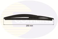 COMLINE CRWB250B - Lado de montaje: lado del conductor<br>Longitud [mm]: 650<br>Unidad de cantidad: Pieza<br>Tipo de escobilla: Escobilla con hoja plana<br>