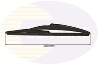 COMLINE CRWB280C - Lado de montaje: lado del conductor<br>Longitud [mm]: 700<br>Unidad de cantidad: Pieza<br>Tipo de escobilla: Escobilla con hoja plana<br>