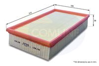 COMLINE EAF505 - Longitud [mm]: 312<br>Ancho [mm]: 188<br>Altura [mm]: 57<br>Tipo de envase: caja<br>Tipo de filtro: Cartucho filtrante<br>long. de embalaje [cm]: 32<br>Ancho de embalaje [cm]: 19,5<br>h embalaje [cm]: 6<br>