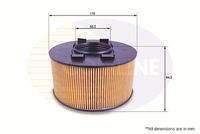 COMLINE EAF510 - Longitud [mm]: 300<br>Ancho [mm]: 234<br>Altura [mm]: 57<br>Altura 1 [mm]: 47<br>Tipo de envase: caja<br>Ancho 1 [mm]: 80<br>Tipo de filtro: Cartucho filtrante<br>long. de embalaje [cm]: 33,5<br>Ancho de embalaje [cm]: 24,5<br>h embalaje [cm]: 7<br>