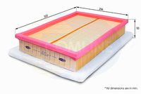 COMLINE EAF551 - Longitud [mm]: 290<br>Ancho [mm]: 206<br>Altura [mm]: 46<br>Tipo de envase: caja<br>Tipo de filtro: Cartucho filtrante<br>long. de embalaje [cm]: 36<br>Ancho de embalaje [cm]: 30<br>h embalaje [cm]: 6<br>