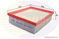 COMLINE EAF756 - Filtro de aire