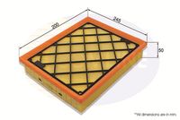 COMLINE EAF939 - Longitud [mm]: 244<br>Ancho [mm]: 199<br>Altura [mm]: 49<br>Tipo de envase: caja<br>Tipo de filtro: Cartucho filtrante<br>