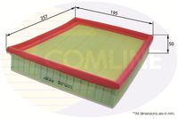 COMLINE EAF987 - Longitud [mm]: 257<br>Ancho [mm]: 195<br>Altura [mm]: 50<br>Tipo de filtro: Cartucho filtrante<br>