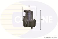 COMLINE EFF191 - Altura [mm]: 180<br>Diámetro exterior [mm]: 140<br>Tipo de filtro: Filtro de tubería<br>