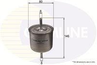 COMLINE EFF009 - Altura [mm]: 146<br>Diámetro exterior [mm]: 81<br>Tipo de envase: caja<br>Tipo de filtro: Filtro de tubería<br>Ø entrada [mm]: 7,9<br>Ø salida [mm]: 7,9<br>long. de embalaje [cm]: 8,5<br>Ancho de embalaje [cm]: 8,5<br>h embalaje [cm]: 15<br>