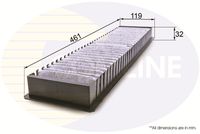 COMLINE EKF252A - Filtro, aire habitáculo