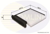 COMLINE EKF325 - Filtro, aire habitáculo