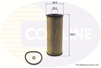 COMLINE EOF044 - Altura [mm]: 155<br>Diámetro interior [mm]: 26<br>Diámetro exterior [mm]: 65<br>Artículo complementario/Información complementaria: con juntas<br>Tipo de envase: caja<br>Tipo de filtro: Cartucho filtrante<br>Versión: x2 O'rings included<br>long. de embalaje [cm]: 6,8<br>Ancho de embalaje [cm]: 6,8<br>h embalaje [cm]: 16<br>