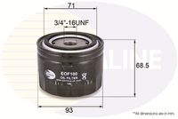 COMLINE EOF100 - Altura [mm]: 70<br>Medida de rosca: 3/4"-16 UNF<br>Diámetro interior [mm]: 62<br>Diámetro exterior [mm]: 94<br>Tipo de envase: caja<br>Tipo de filtro: Filtro enroscable<br>Diám. int. 1 [mm]: 72<br>Versión: w/ Anti-Drain valve<br>Versión: with By-Pass valve<br>long. de embalaje [cm]: 9,5<br>Ancho de embalaje [cm]: 9,5<br>h embalaje [cm]: 7,8<br>