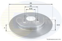 COMLINE ADC01127 - Disco de freno - Comline