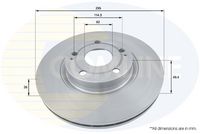 COMLINE ADC01134V - Disco de freno - Comline