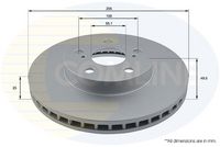 COMLINE ADC01148V - Disco de freno - Comline