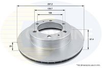 COMLINE ADC01169V - Disco de freno - Comline