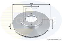 COMLINE ADC0176V - Disco de freno - Comline