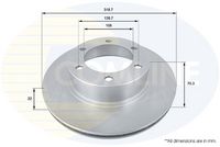 COMLINE ADC0184V - Disco de freno - Comline