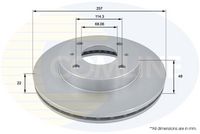 COMLINE ADC0219V - Disco de freno - Comline