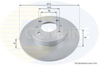 COMLINE ADC0259 - Disco de freno - Comline