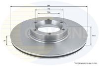 COMLINE ADC0263V - Disco de freno - Comline