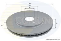 COMLINE ADC0269V - Disco de freno - Comline