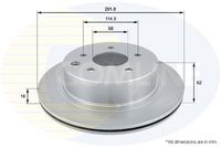 COMLINE ADC0272V - Disco de freno - Comline