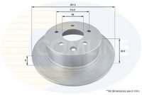 COMLINE ADC0275 - Lado de montaje: Eje delantero<br>Altura [mm]: 43,9<br>Tipo de disco de frenos: ventilación interna<br>Espesor de disco de frenos [mm]: 26<br>Espesor mínimo [mm]: 24<br>Diámetro exterior [mm]: 296<br>Número de orificios: 5<br>Diámetro de centrado [mm]: 68<br>corona de agujeros - Ø [mm]: 114,3<br>Superficie: revestido<br>