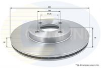 COMLINE ADC0281V - Disco de freno - Comline