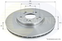 COMLINE ADC0569V - Disco de freno