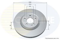 COMLINE ADC1587V - Disco de freno - Comline