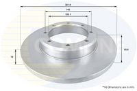 COMLINE ADC1598 - Disco de freno - Comline