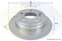 COMLINE ADC1611 - Disco de freno