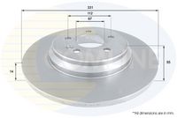 COMLINE ADC1634 - Disco de freno - Comline