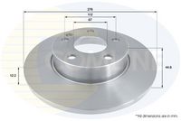 COMLINE ADC1638 - Disco de freno - Comline