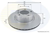 COMLINE ADC1717V - Disco de freno - Comline